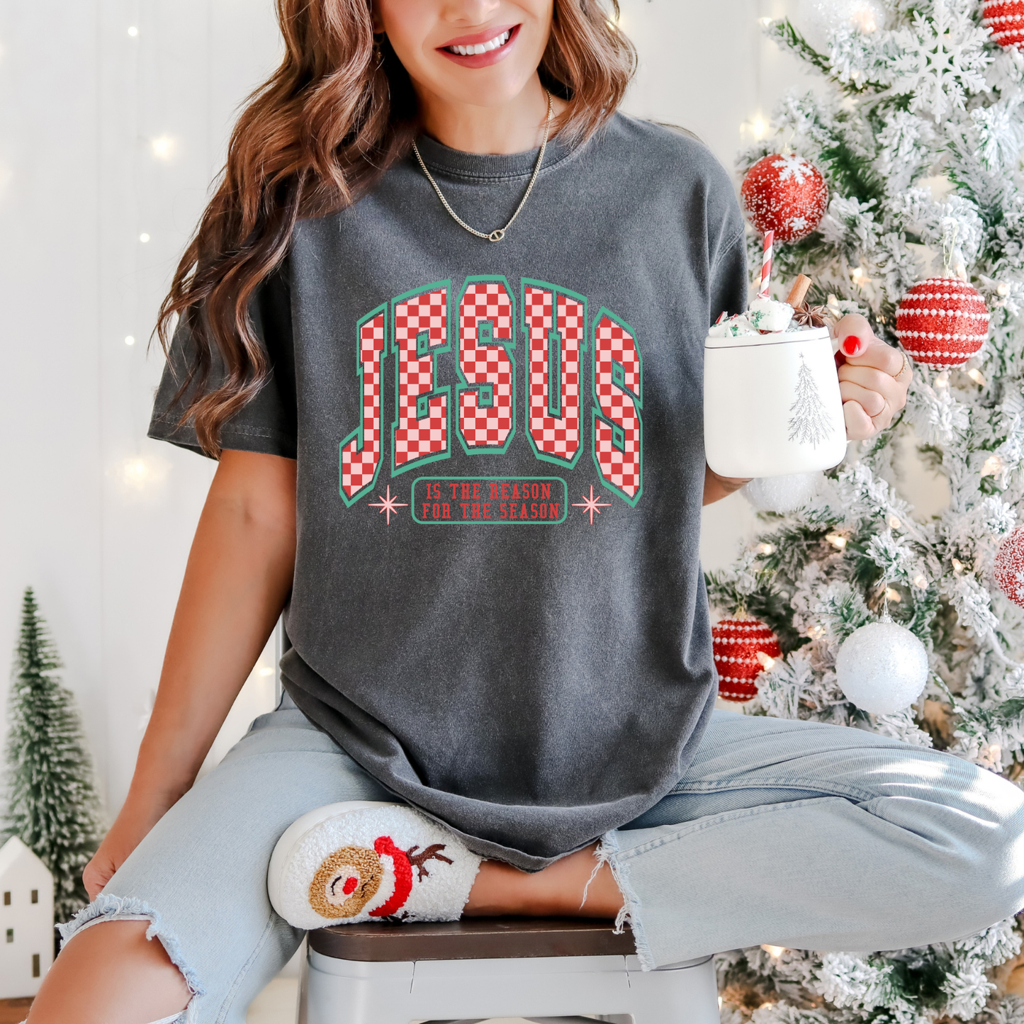 Jesus the reason for the season Glitter