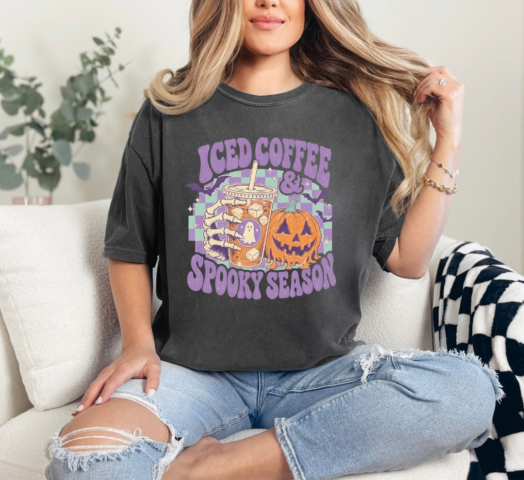 Purple iced coffee