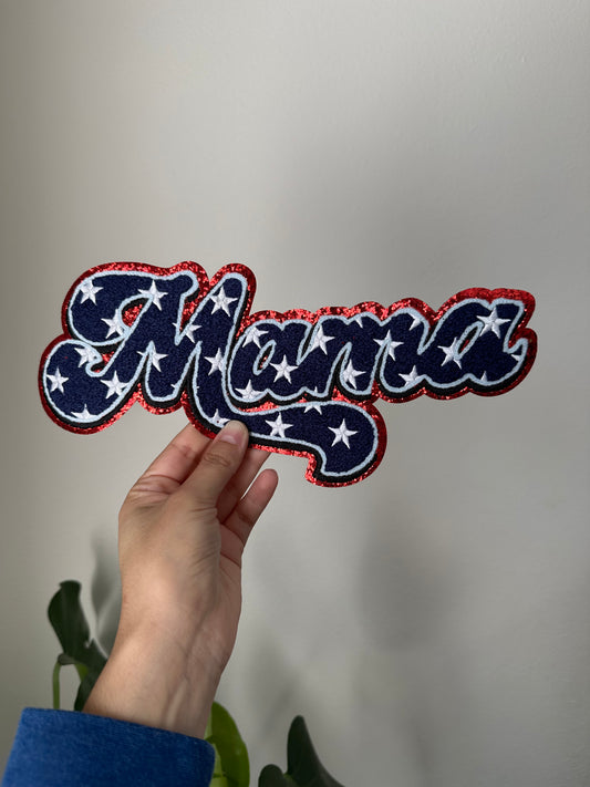 American Mama chenille patch 10”