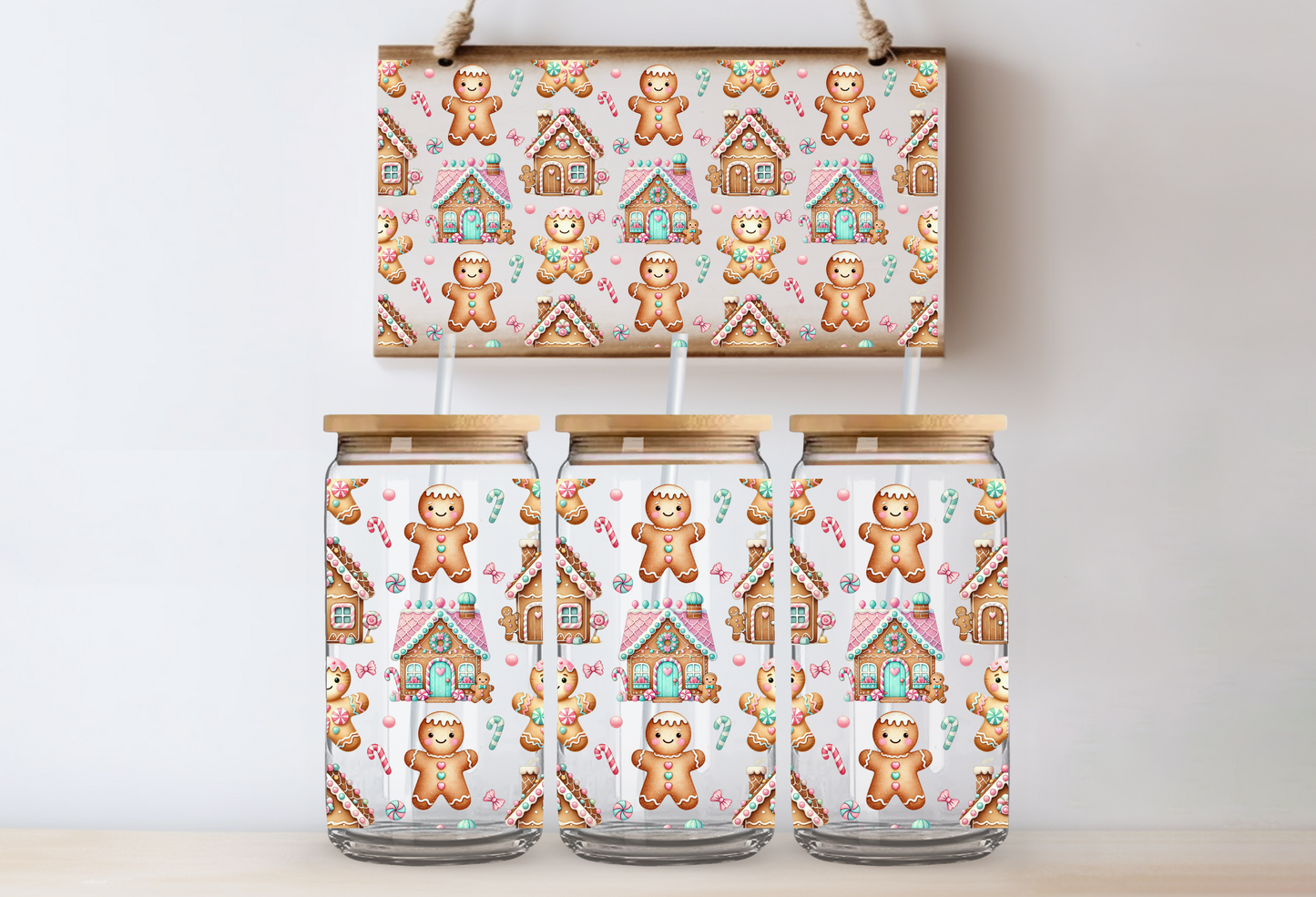 Houses and cookies UVDTF