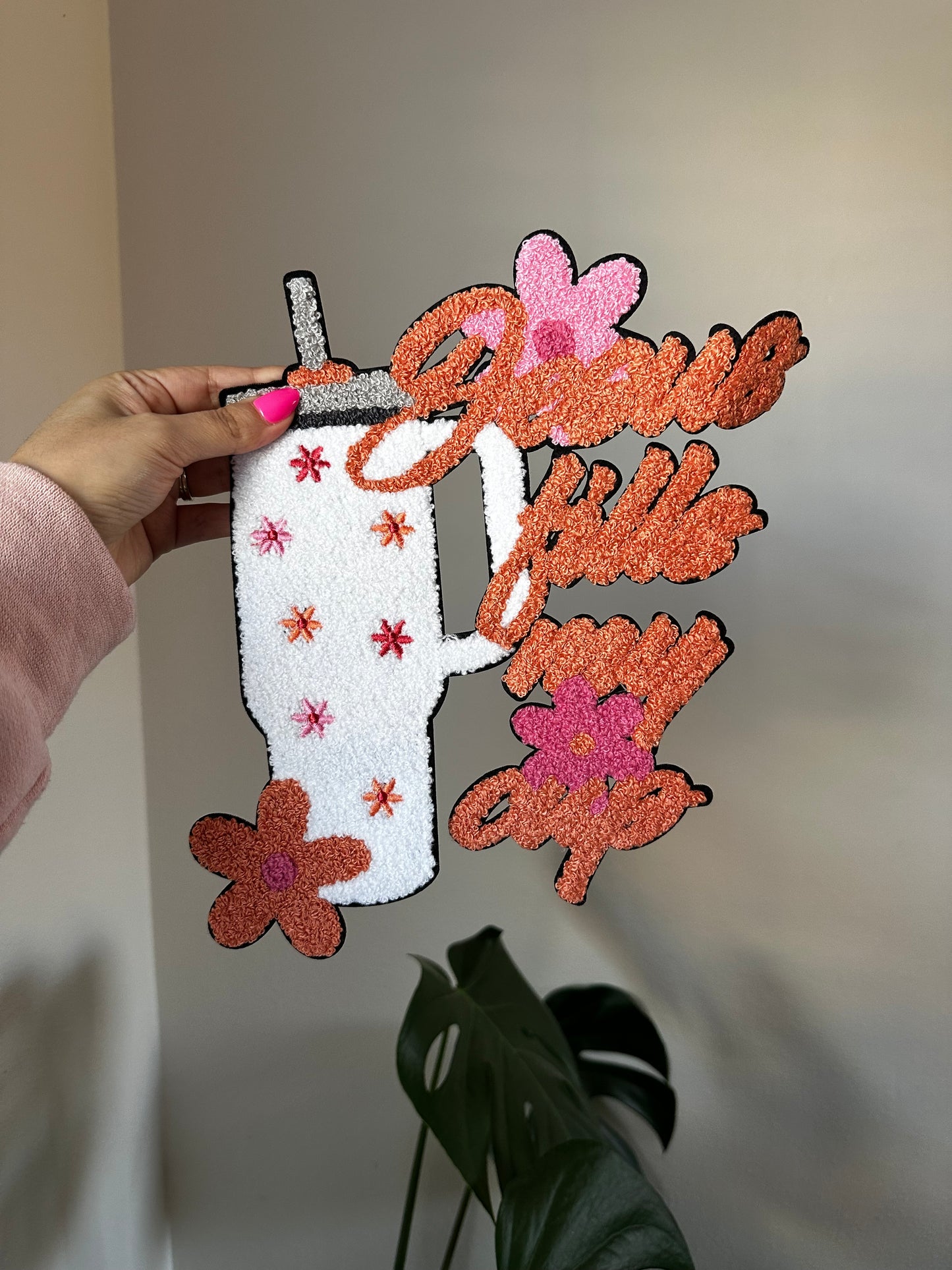 Jesus fills my cup Chenille patch