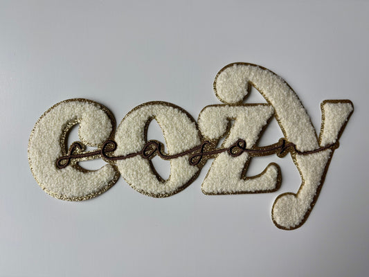 Cozy season Chenille patch