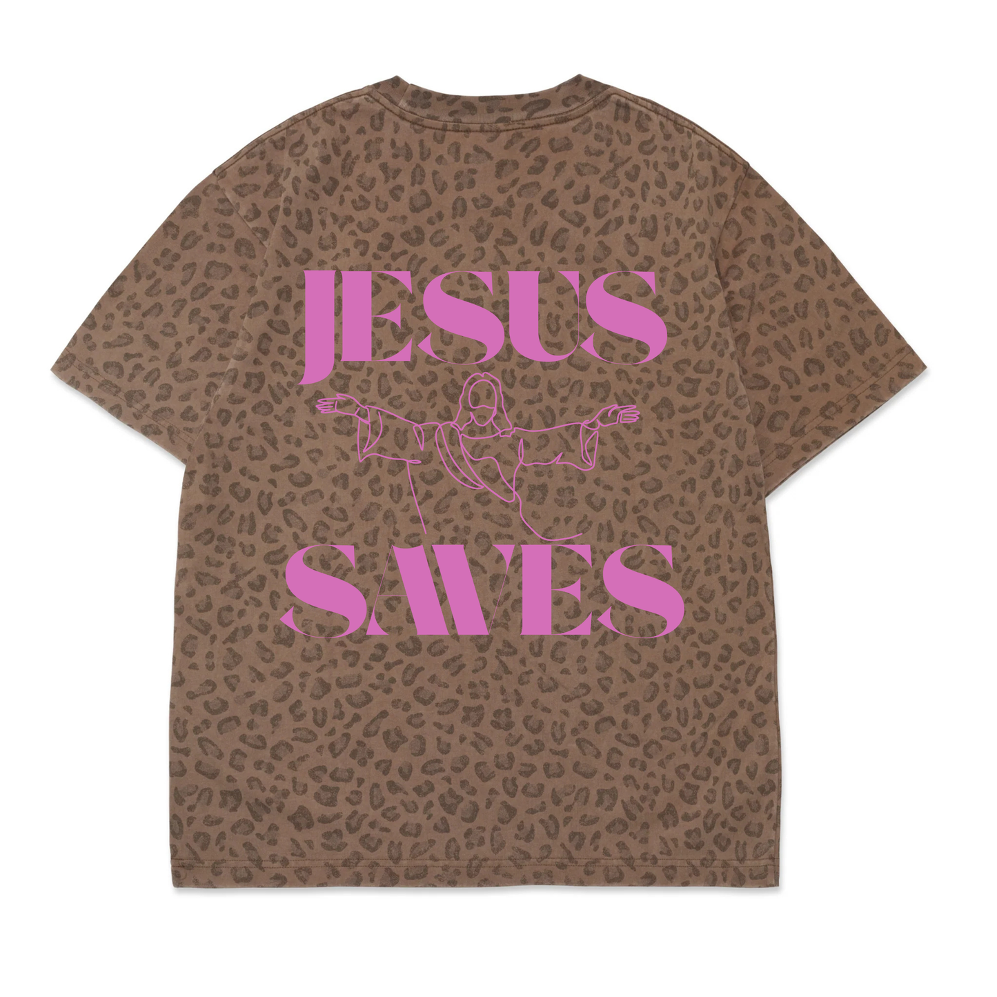 Leopard Redeemed T-shirt Brown