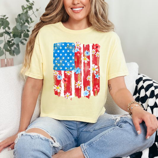Floral flag