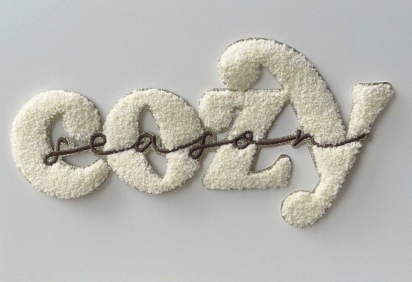 Cozy season chenille patch