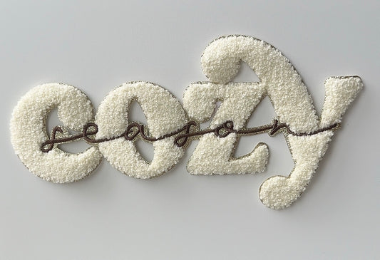 Cozy season chenille patch