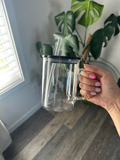 17oz Glass mug