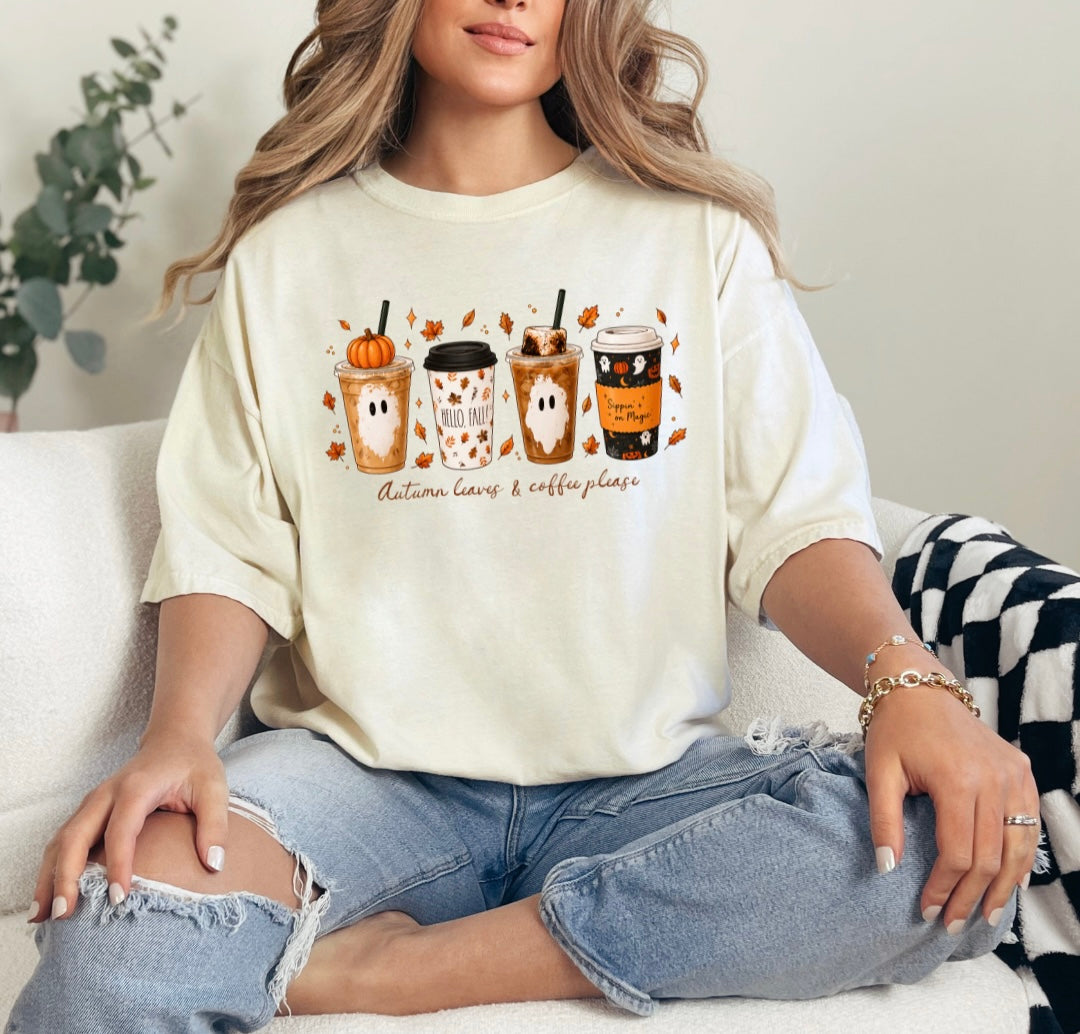 ￼Autumn leave and coffee please