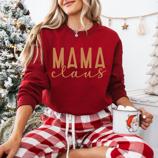 Mama claus PUFF PRINT