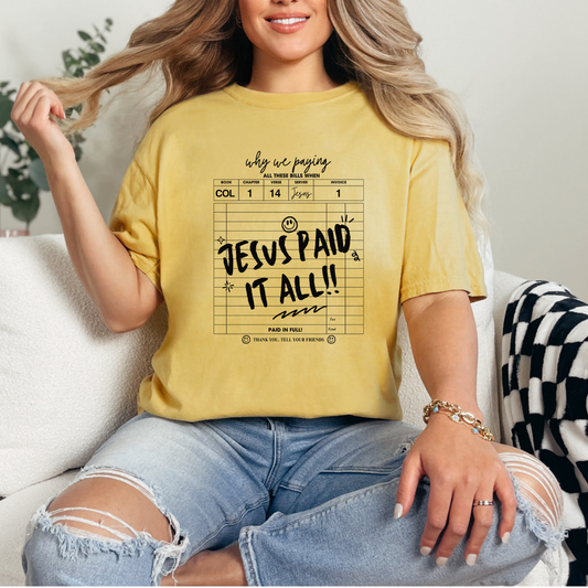 Jesus paid it all