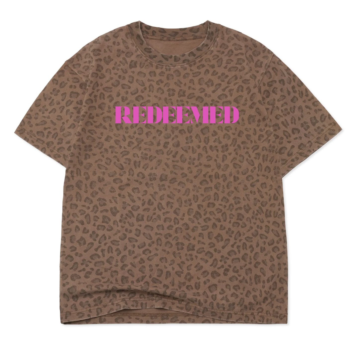 Leopard Redeemed T-shirt Brown