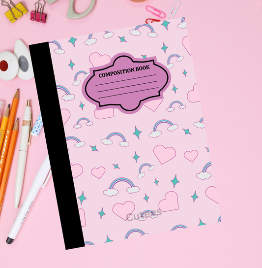 hearts and rainbows