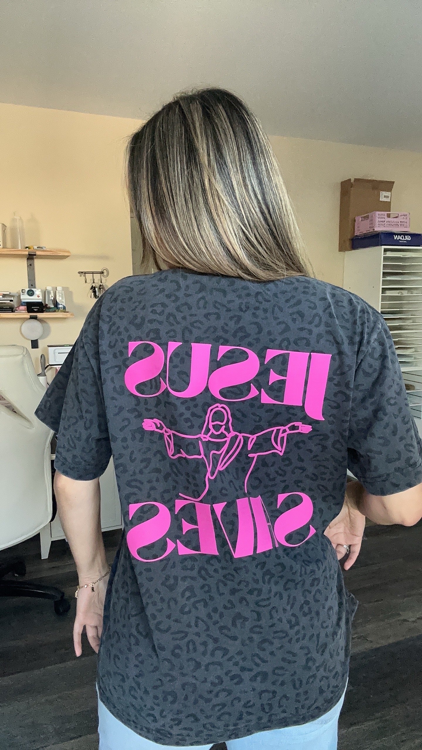 Leopard Redeemed Hoodie black