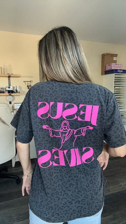 Leopard Redeemed Hoodie black