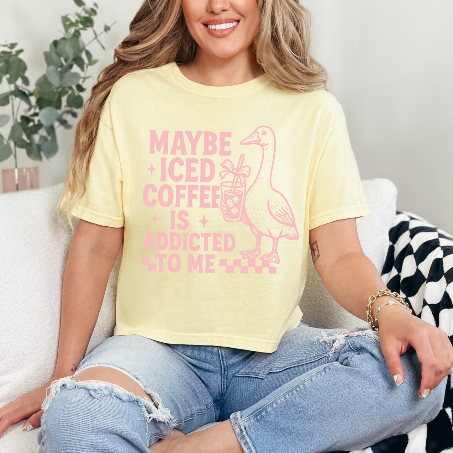 Maybe iced coffee is addicted to me (goose)